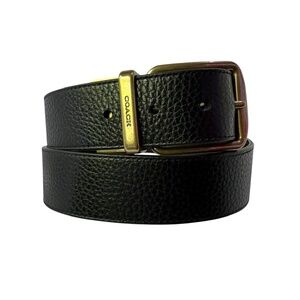 Genuine COACH Harness Reversible Black & Brown Leather Dress Men's Belt 36